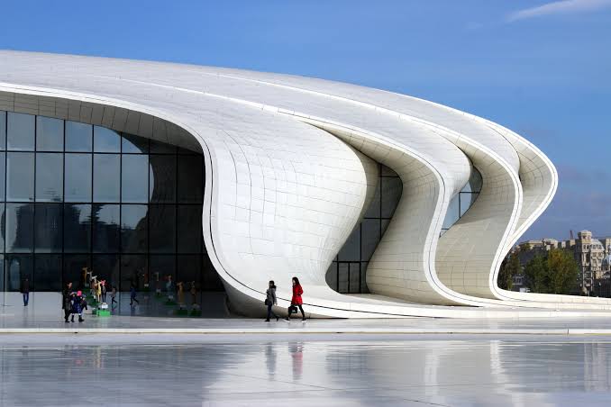 Another type of structure built for purpose Heydar Aliyev Cultural Center, Baku, Azerbaijan Architect Zaha Hadid, Picture by ljubar/Flickr